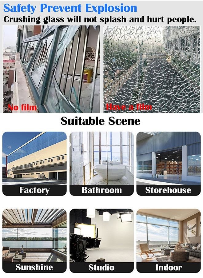 ZCM-HAPPY Window film sticker, one-way privacy mirror reflective film, thermal control window film, home sun protection and UV protection reflective window film, thermal insulation film  - Image 5