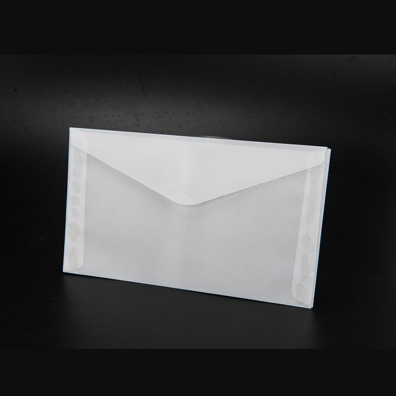 Environmental Protection Sulfate Paper Cellophane File Bag White Translucent Small Size No. 35 No. 2 Frosted Pear Paper Envelope - Image 1