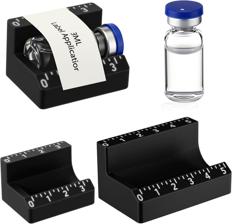 Small Container Label Applicator, Black 2PCS - Image 1