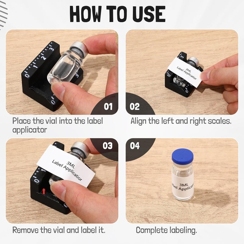Small Container Label Applicator, Black 2PCS - Image 4