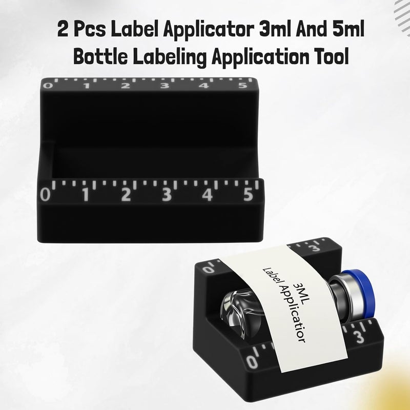 Small Container Label Applicator, Black 2PCS - Image 2