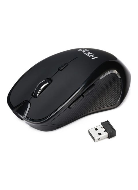 Wireless 6D Button Optical Mouse Black