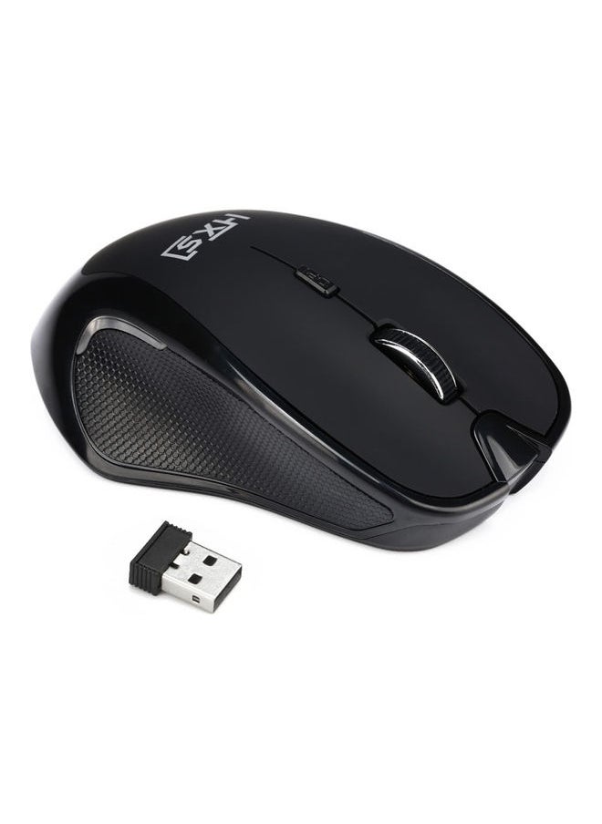 Wireless 6D Button Optical Mouse Black