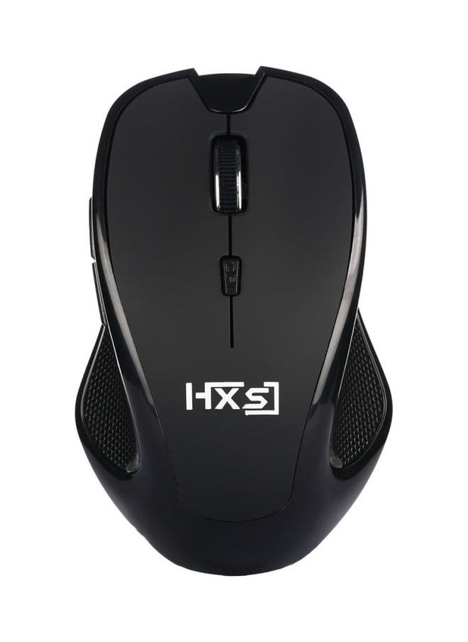 Wireless 6D Button Optical Mouse Black