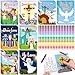 ReliThick 32 Set Easter Coloring Books He Is Risen Bible Jesus Cross Coloring Book with 32 Pcs Stacking Crayons Bulk Holiday Activity Book for Easter Holiday Party Favor Sunday School Classroom Gifts - Image 2