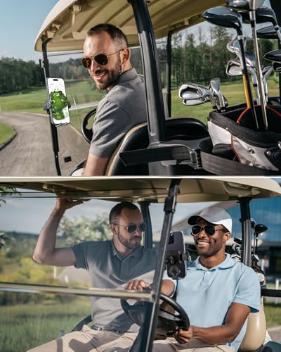 OEO Phone Holder with Magnetic Base for Golf Cart, Gym| Strong Magnetic Phone Mount with Quick Release Clamp for Android & iPhone | Compatible with 4”–7.1” Phones & Thick Cases - Image 5