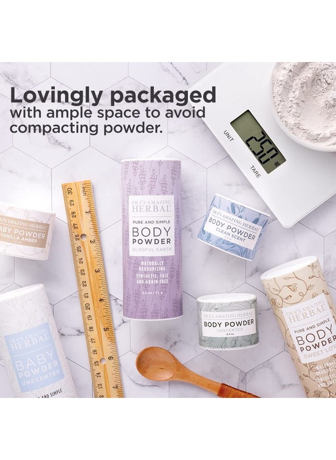 Ora's Amazing Herbal - Body Powder For Women, Talc Free Powder, Bath Powder, No Corn, Grain Or Gluten, Sweet Love Scent, Frankincense, Amber, Ylang Ylang, Vanilla, Ora'S Amazing Herbal, 2.5 Oz - Image 1