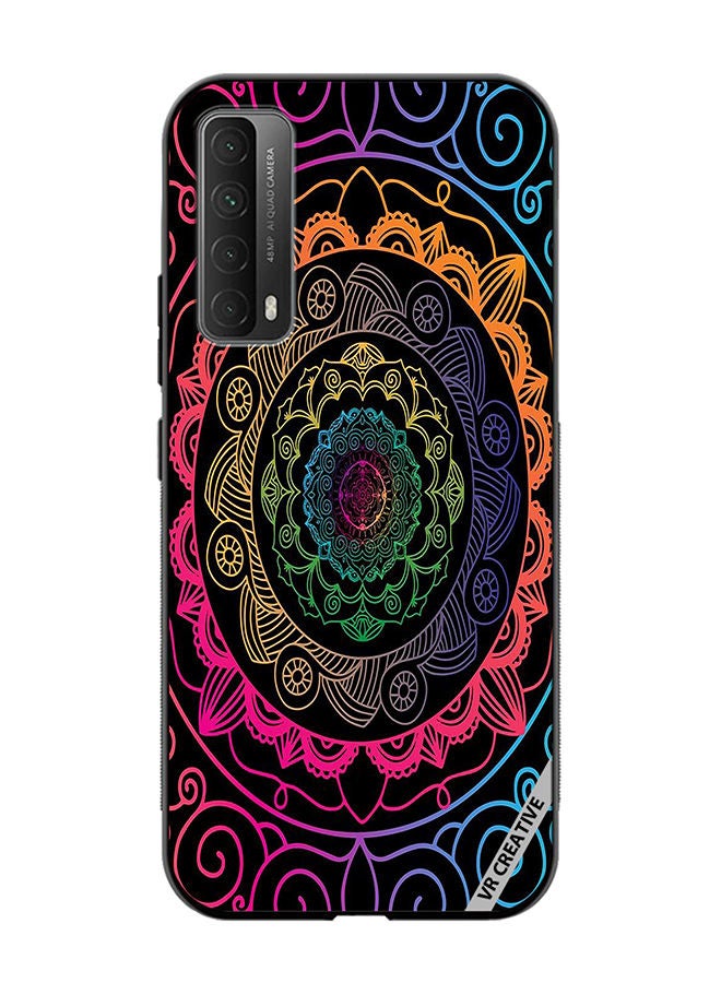 VR CREATIVE Protective Case Cover For Huawei Y7a Mandala Design Multicolour - Image 1