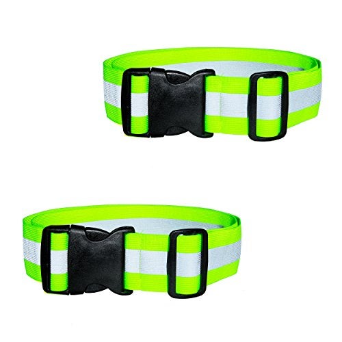 DASHGLOW - 2 Pack - Reflective Glow Belt Safety Gear, Pt Belt, for Running Cycling Walking Marathon Military (2 Pack) - Image 1