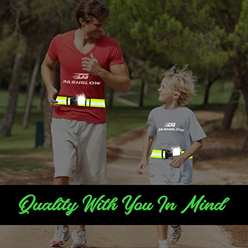 DASHGLOW - 2 Pack - Reflective Glow Belt Safety Gear, Pt Belt, for Running Cycling Walking Marathon Military (2 Pack) - Image 4