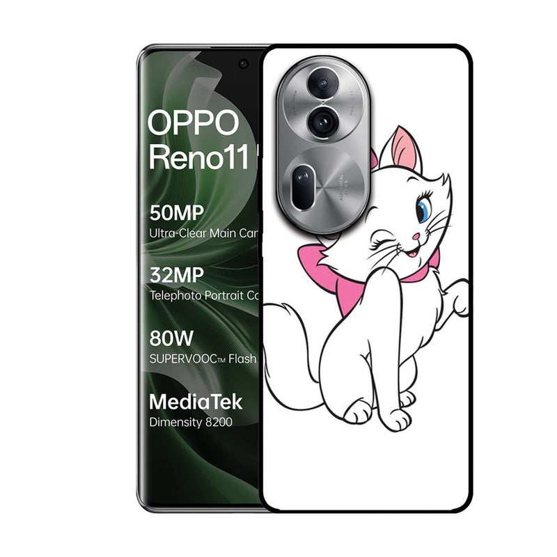 EYE CATCH Printed Protective Case Cover For Oppo Reno 11 Pro -  Marie Cat - Image 1