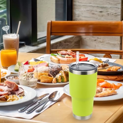 Ullnosoo Straws for YETI, 4 pcs Reusable Tumbler Replacement for YETI Straw Lids, 9 inch Plastic Clear Drinking Straws Set with 2 Cleaning Brushes - Image 5