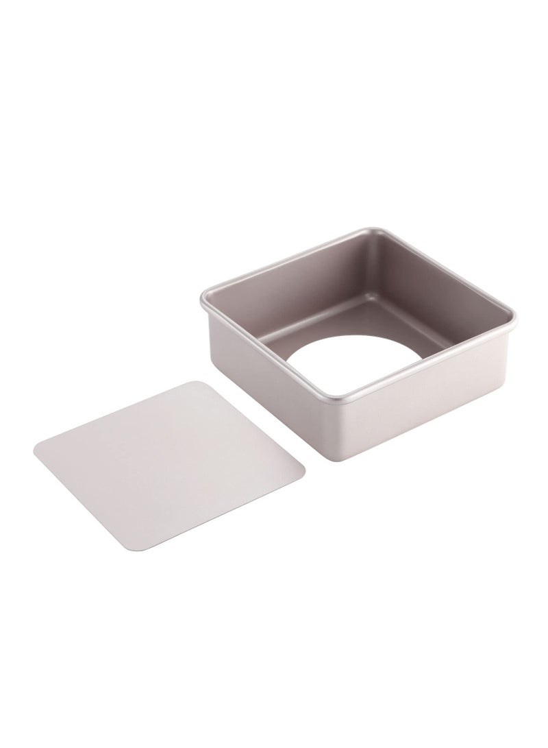 شيف ميد Square Cake Pan 8 Inch Deep Dish with Removable Loose Bottom - Image 1