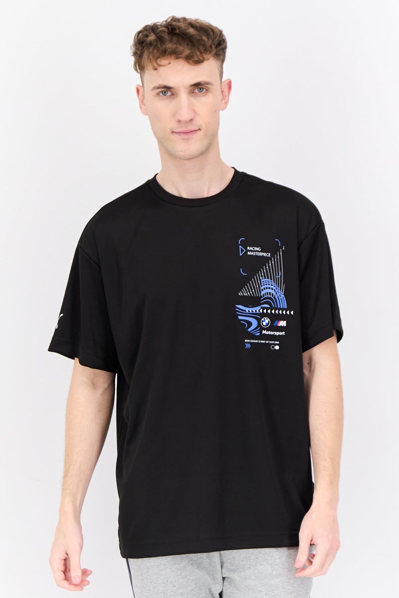 PUMA تي شيرت رياضي خارجي للرجال من بومّا x بي إم دبليو موتورسبورت، أسود - Image 1