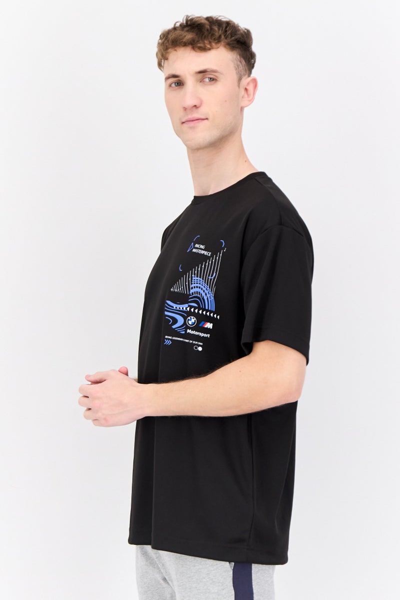 PUMA تي شيرت رياضي خارجي للرجال من بومّا x بي إم دبليو موتورسبورت، أسود - Image 3
