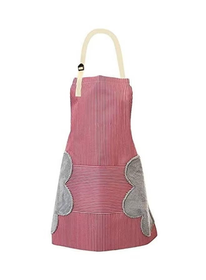 Waterproof Kitchen Apron with Microfiber Sides for Drying - 1 Piece - Color May Vary