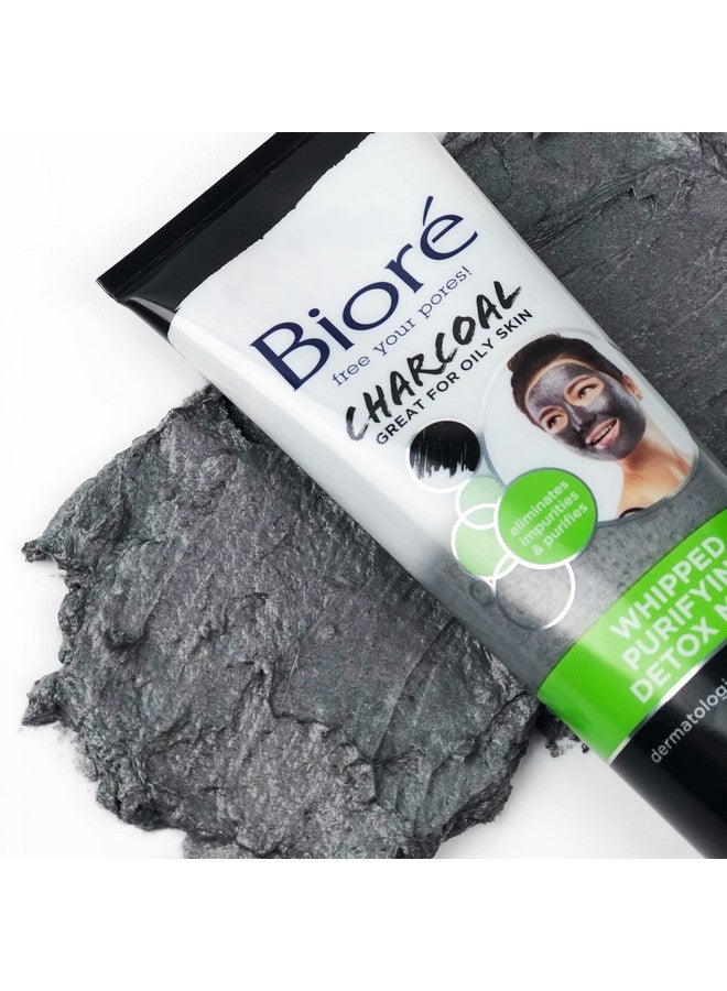 Bioré Charcoal Whipped Purifying Detox Mask, with Natural Charcoal, Deep Pore Cleansing, 4 Ounce, Dermatologist Tested, Non-Comedogenic, Oil Free - Image 4