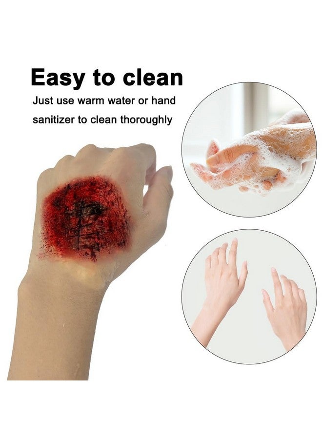 Moobirlet Halloween Sfx Makeup Kit Special Effects Makeup Kit Include Makeup Waxstipple Spongesfake Blood Fake Teethmakeup Brusheshalloween Vampire Cosplay Makeup Set - Image 5