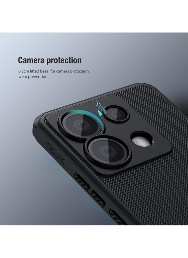 Nillkin Xiaomi Redmi Note 13 Pro 5G Xiaomi Poco X6 5G Case Super Frosted Shield Pro Matte All-Round Protection Anti-scratch Slim Luxury PC Hard Protection Back Cover for Redmi Note 13 Pro,Poco X6 5G Black  - Image 2