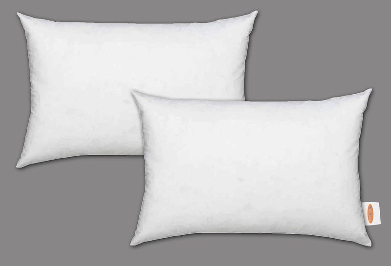 Ship Smart Non Woven Vaccum Packed Microfiber Rectangular Cushion Pillow Inserts or Fillers for Sofa & Bed - Pack of 2, 14" X 20" (White, SSNonwn_Plw21420Flr0001) - Image 3
