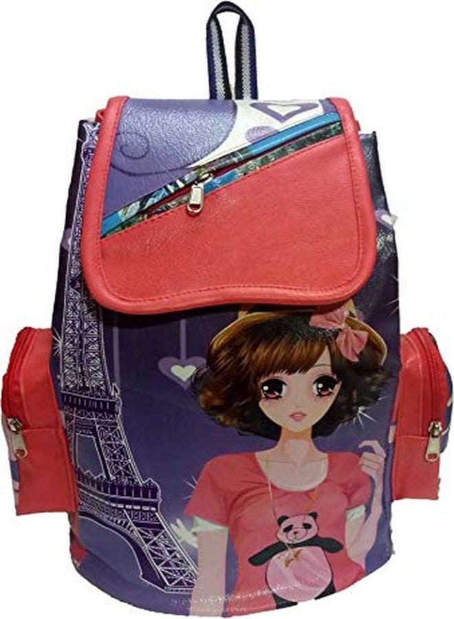 Zeki Women's & Girl's Doll Pittu Multicolor Backpack Soft Stylish Trendy Travel Outdoor College School Bags - Image 1