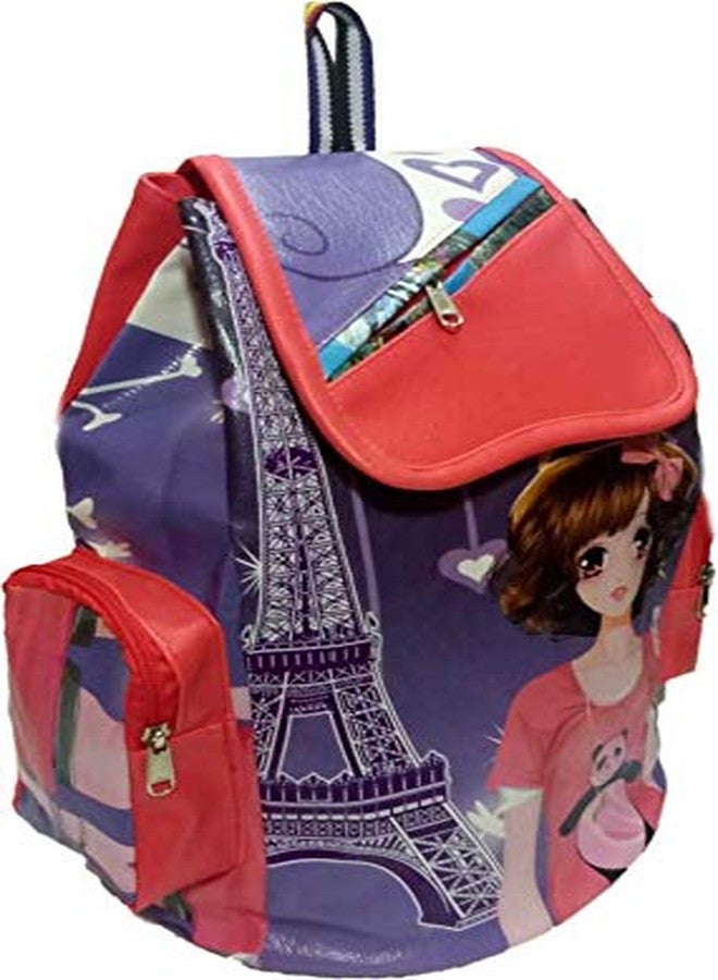 Zeki Women's & Girl's Doll Pittu Multicolor Backpack Soft Stylish Trendy Travel Outdoor College School Bags - Image 2