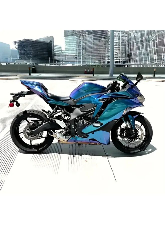Purple Charm Blue Car Paint Protection Film Scratch Resistant Automotive Wrap 11 81x39 37in - Image 4