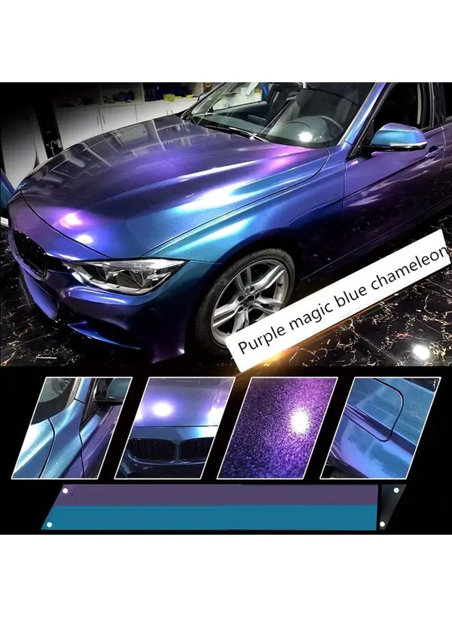 Purple Charm Blue Car Paint Protection Film Scratch Resistant Automotive Wrap 11 81x39 37in - Image 2