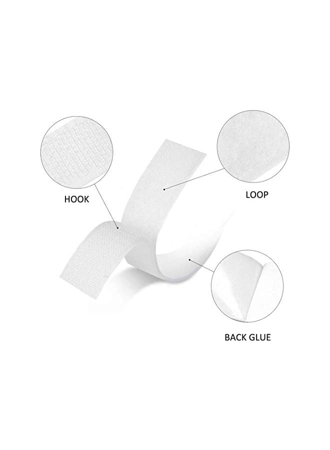 PROMASS promass Hook and Loop Tape, Velcro Tape Adhesive Hook and Loop Strip Tape Self Adhesive Sticky Back Fastening Tape Heavy Duty Reusable Double Sided Sticky Back Fastening Tape, 6M * 2CM  - Image 3