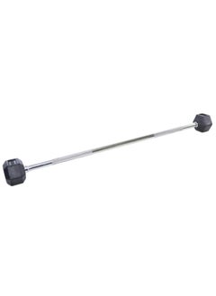 TA SPORT Sports Rubber Hex Barbell With Straight Bar 10 Kg  - Image 1