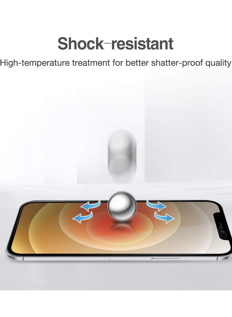 Procases 2 Pack Privacy Screen Protector for iPhone 12 & iPhone 12 Pro 6.1 Inch 2020 Anti Spying Dark Tempered Glass Screen Film Guard Anti-Scratch Screen Protector - Image 3