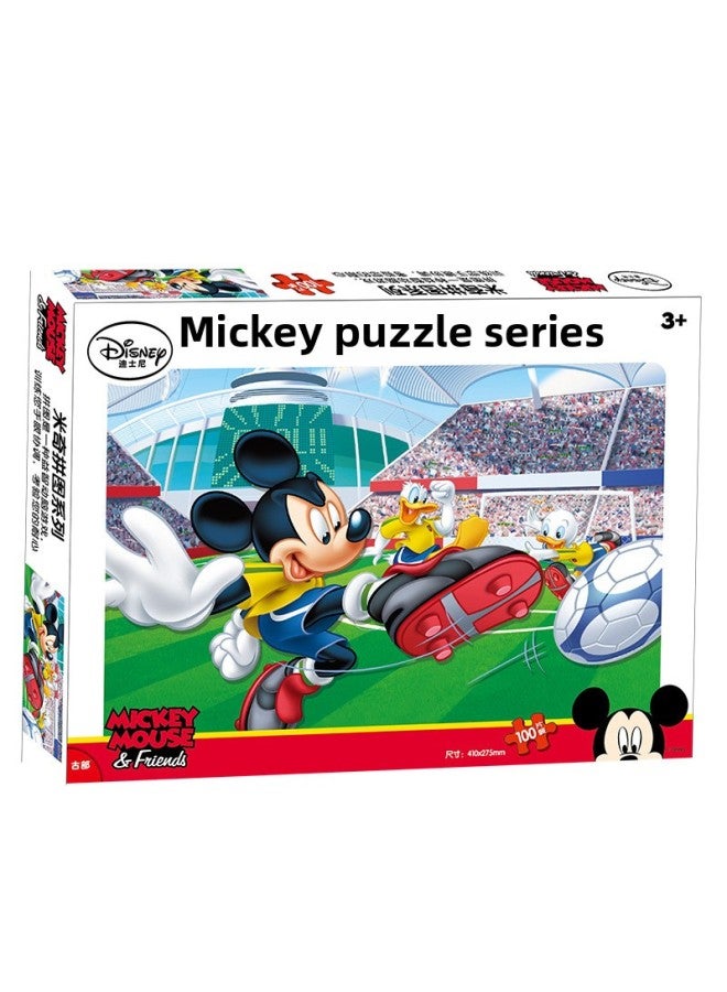 Special Offer Disney Princess Mickey Marvel 100 Boxed Paper Plane Puzzle Picture-free Paper Children's Educational Toys-Color:Mickey 100 Pieces 2211  - Image 1