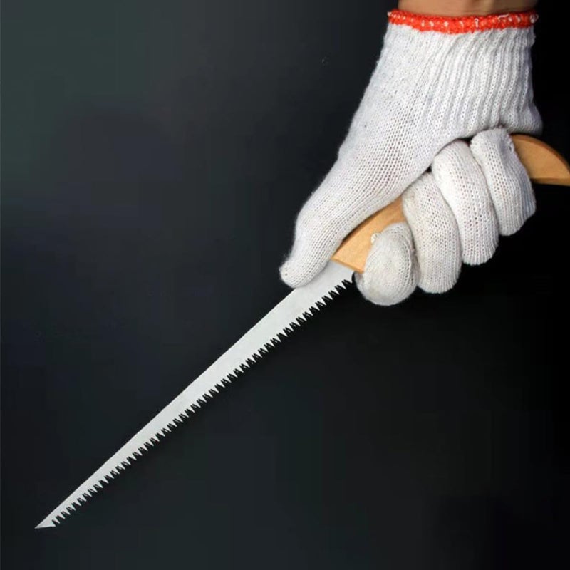 Milisten 2pcs Gardening Pruning Hand Saw with Wood Handle, Double-edge Teeth Handsaw for Wood Cutting and Tree Trimming, Portable Mini Saw for Camping and Outdoor Use - Image 5