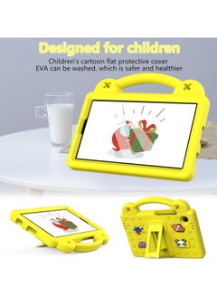 VKL Compatible with Samsung Galaxy Tab A9 (2023), Shockproof Protective Case with Shoulder Strap Handle Holder, Lightweight EVA Kid-friendly, Drop Resistant (Yellow)  - Image 3