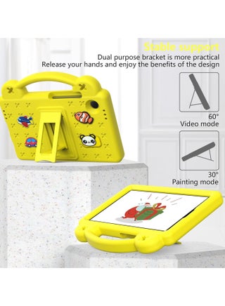 Compatible with Samsung Galaxy Tab A9 (2023),A11 / A9 8.7 Inch 2025/2023, Shockproof Protective Case with Shoulder Strap Handle Holder, Lightweight EVA Kid-friendly, Drop Resistant (Yellow) - view 4