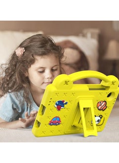 VKL Compatible with Samsung Galaxy Tab A9 (2023), Shockproof Protective Case with Shoulder Strap Handle Holder, Lightweight EVA Kid-friendly, Drop Resistant (Yellow)  - Image 5