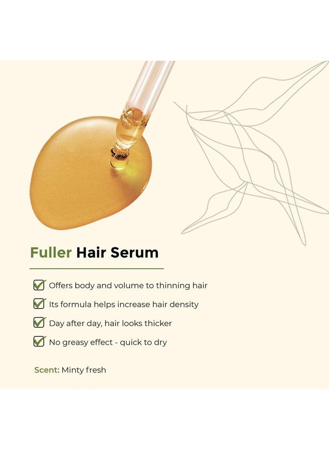 Lazartigue Fuller Hair Serum, Thickening, Strengthening, Densifying Scalp Treatment for Thinning Hair, Promotes Growth and Volume for Fuller, Healthier Appearance, Vegan, Sulfate/Silicone Free, 1.7 Oz  - Image 3
