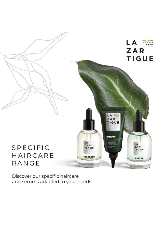 Lazartigue Fuller Hair Serum, Thickening, Strengthening, Densifying Scalp Treatment for Thinning Hair, Promotes Growth and Volume for Fuller, Healthier Appearance, Vegan, Sulfate/Silicone Free, 1.7 Oz  - Image 5