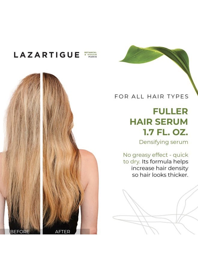 Lazartigue Fuller Hair Serum, Thickening, Strengthening, Densifying Scalp Treatment for Thinning Hair, Promotes Growth and Volume for Fuller, Healthier Appearance, Vegan, Sulfate/Silicone Free, 1.7 Oz  - Image 2