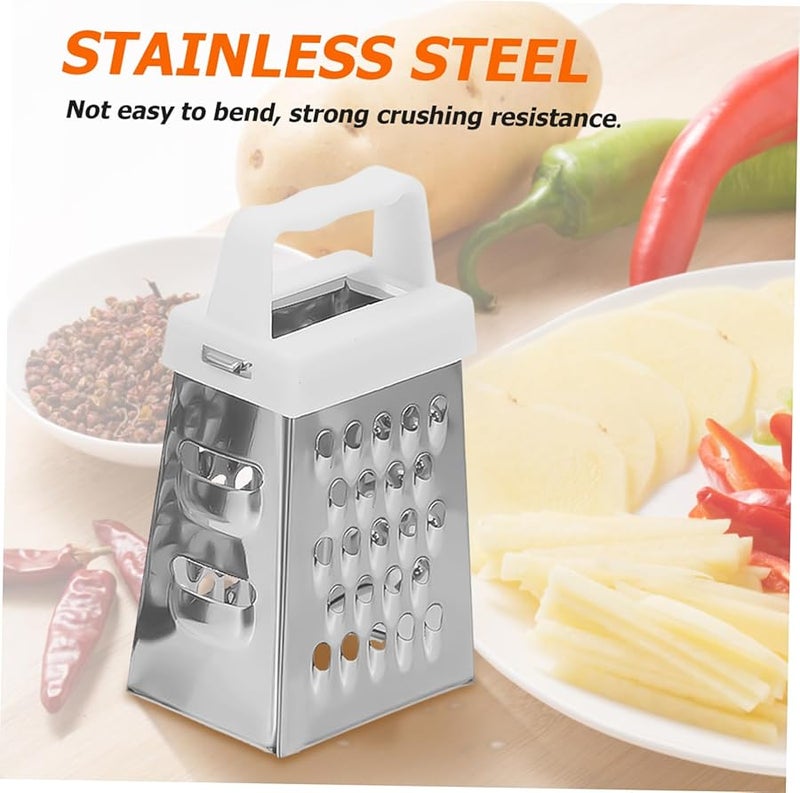 Unomor 3Pcs Stainless Steel Cheese Grater Carrot Slicer Multipurpose Kitchen Tool Set - Image 5