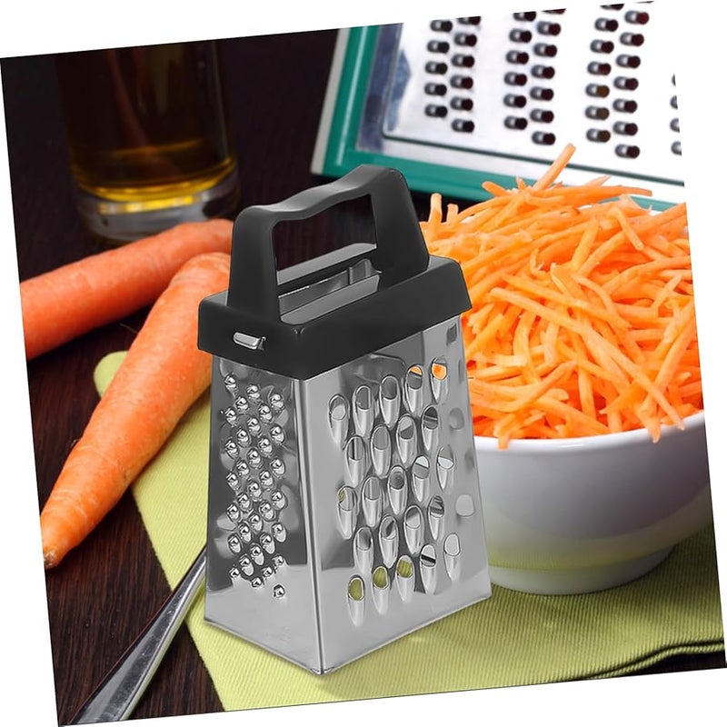 Unomor 3Pcs Stainless Steel Cheese Grater Carrot Slicer Multipurpose Kitchen Tool Set - Image 4