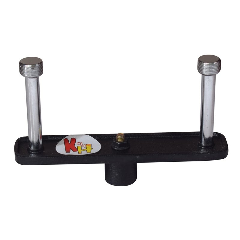 kh Microphone Holder for Mic Stand Metal finish Universal Two Mic (2 Mike Holder) - Image 5