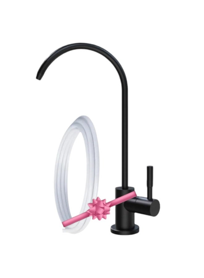 Hand mixer water filter tap, black color, with plastic core (with 3 meter hose)