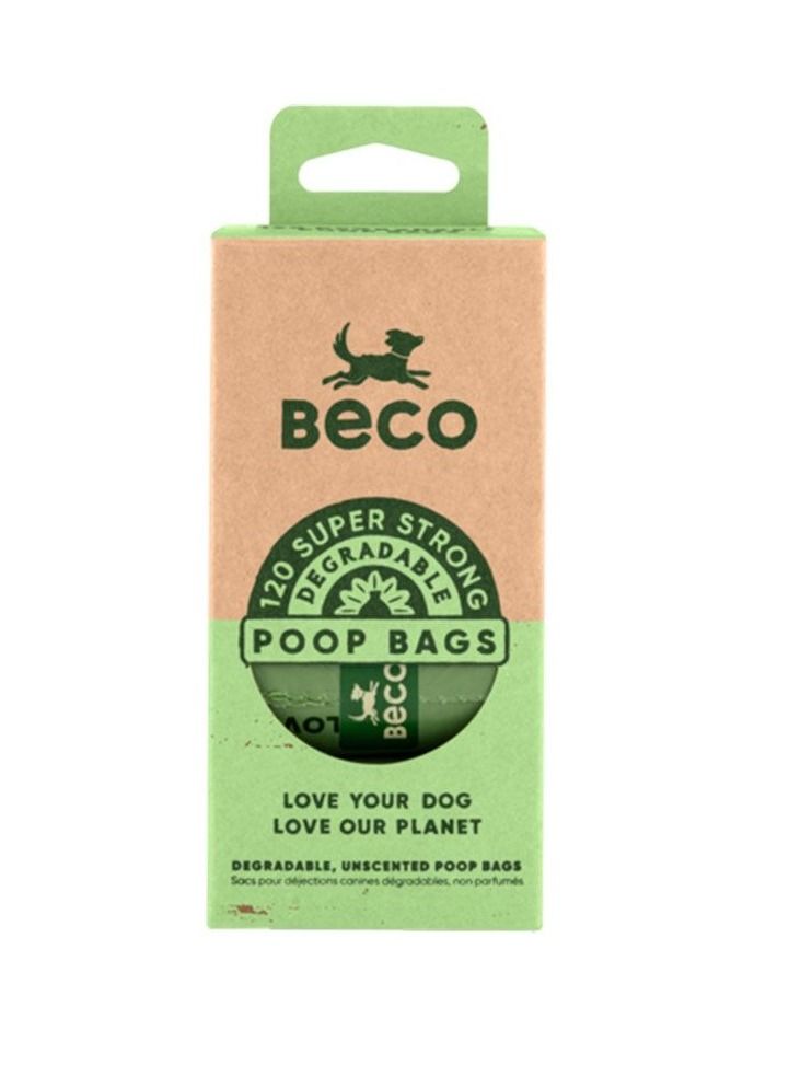 Beco Multi Pack Unscented Large Pet Poo Bags 120pcs (8 Rolls X 15) 33X22.5Cm - Image 1