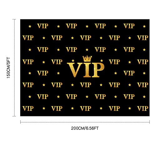 Timtin 6.5 x 5 ft VIP Photography Backdrop Red Carpet Backdrop Film Movie Banner Paparazzi Props Party Accessory and Runner Red Carpet Runner 2.6 x 15 ft with Tape for Theme Party Decorations - Image 2