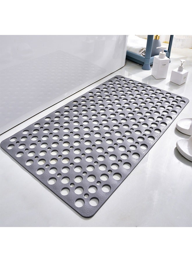 ميون سجادة أرضية دش مانعة للانزلاق، مقاس 75 × 43 سم، مصنوعة من مادة TPE الناعمة، مزودة بقاعدة شفط، مناسبة لفتحات التصريف في الحمام والمطبخ وحوض السباحة والمناطق الرطبة. - Image 1