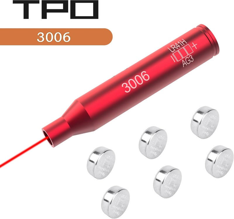 TPO .223/.308/30-30/30-06/.350 ليجند/300BLK/6.5 كريد مور/450 بوش ماستر/338/كروس بو/ .300 وين/7.62X54R/6.5 غريندل/5.7x28/.458 سوكوم ليزر أحمر لرؤية البور مع 6 بطاريات - Image 2