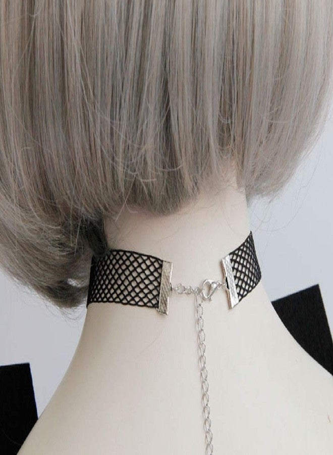 LSHDXD Halloween Choker Necklace with Spider on it, Black Lace Minimalist Necklace Clavicle Chains for Halloween Parties Delicate Jewelry Gift. - Image 4