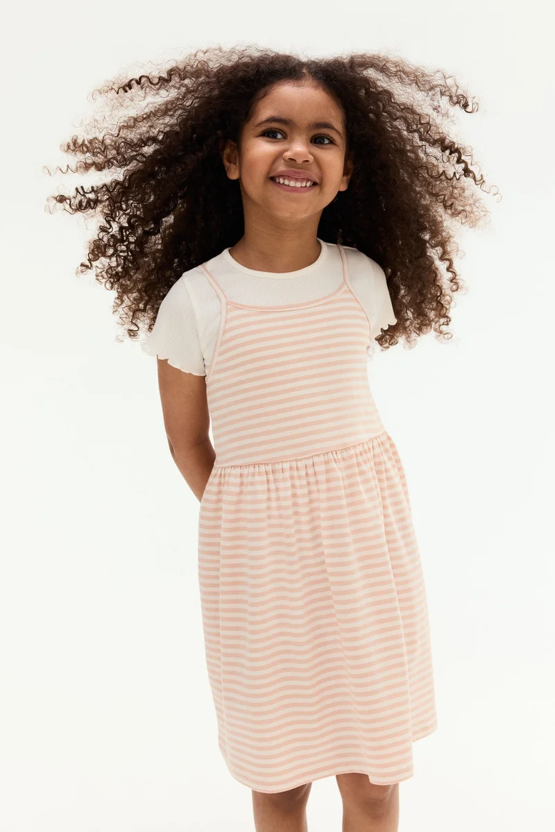 اتش اند ام فستان من قطن الجيرسيه