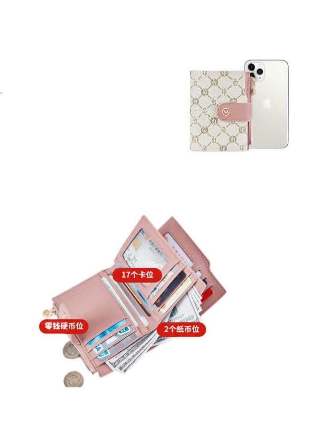 Golf Wallet, Women'S Short Style, Large Capacity Card Holder, Printed Purse, Multifunctional Bill Clip, Fashionable Card Holder For Women - Image 2